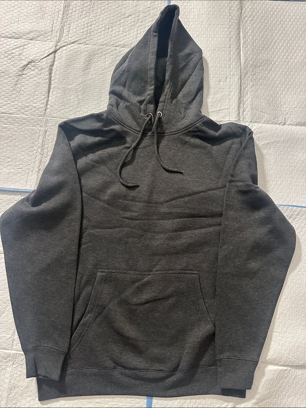 Men's Charcoal Hooded Pullover Sweatshirt
